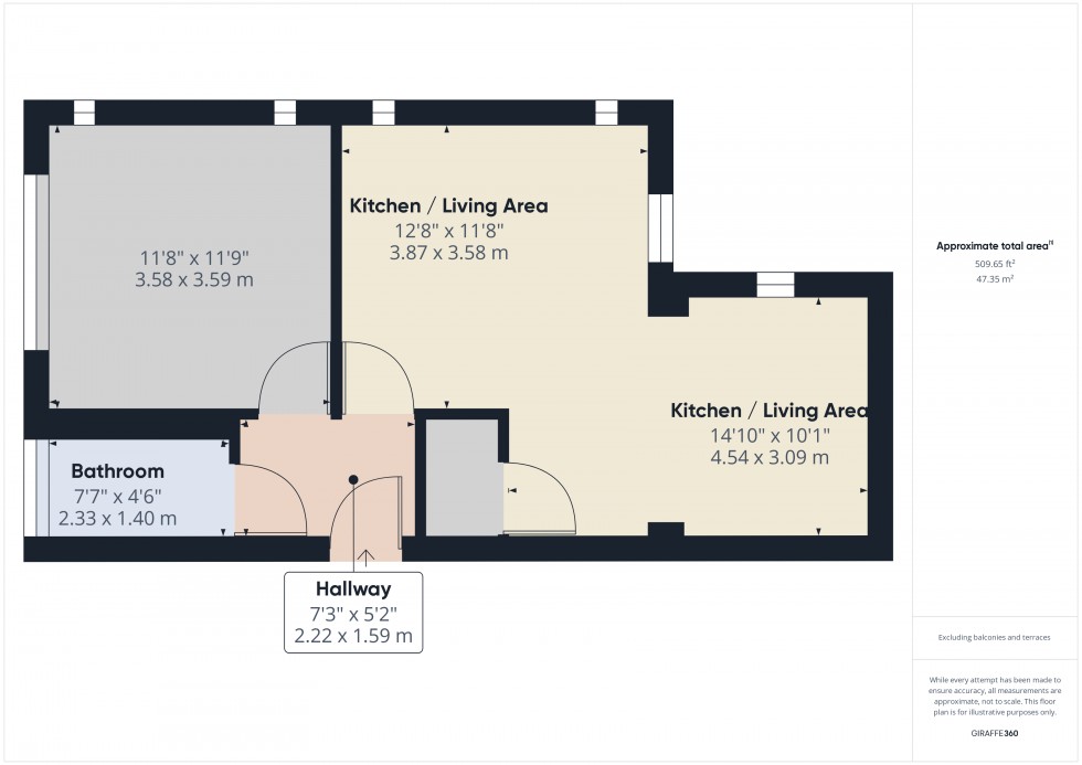 Floorplan for Green Street, Sunbury-on-Thames, TW16