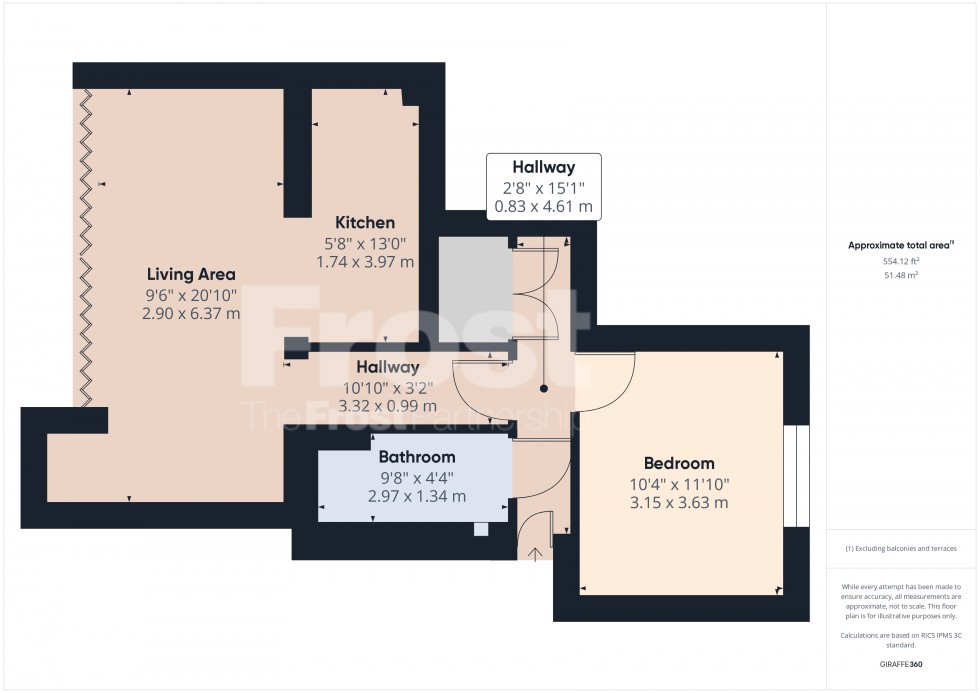 Floorplan for Sunbury-on-Thames, Surrey, TW16