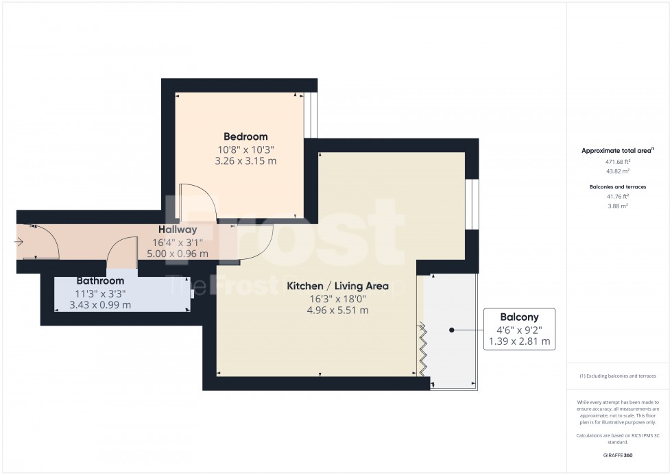 Floorplan for Sunbury-on-Thames, Surrey, TW16