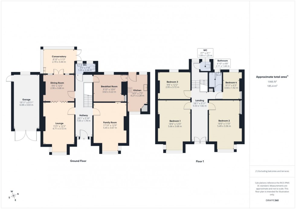 Floorplan for Ashford, Surrey, TW15