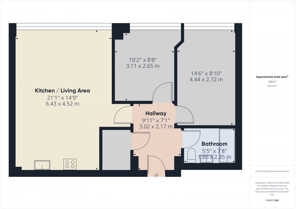 Floorplan for Ashford, , TW15