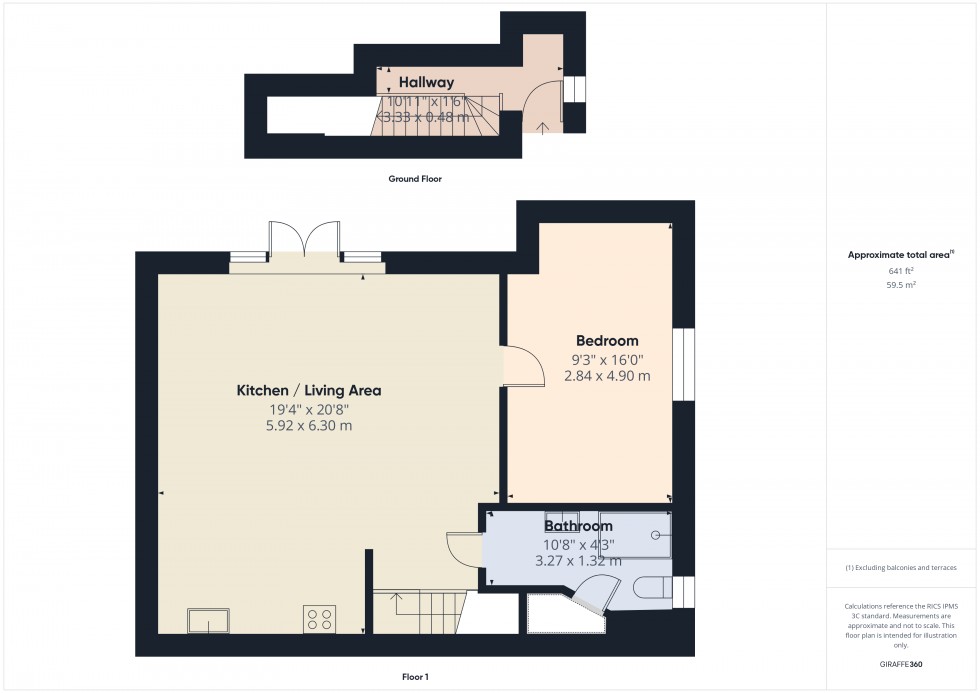 Floorplan for Ashford, Surrey, TW15