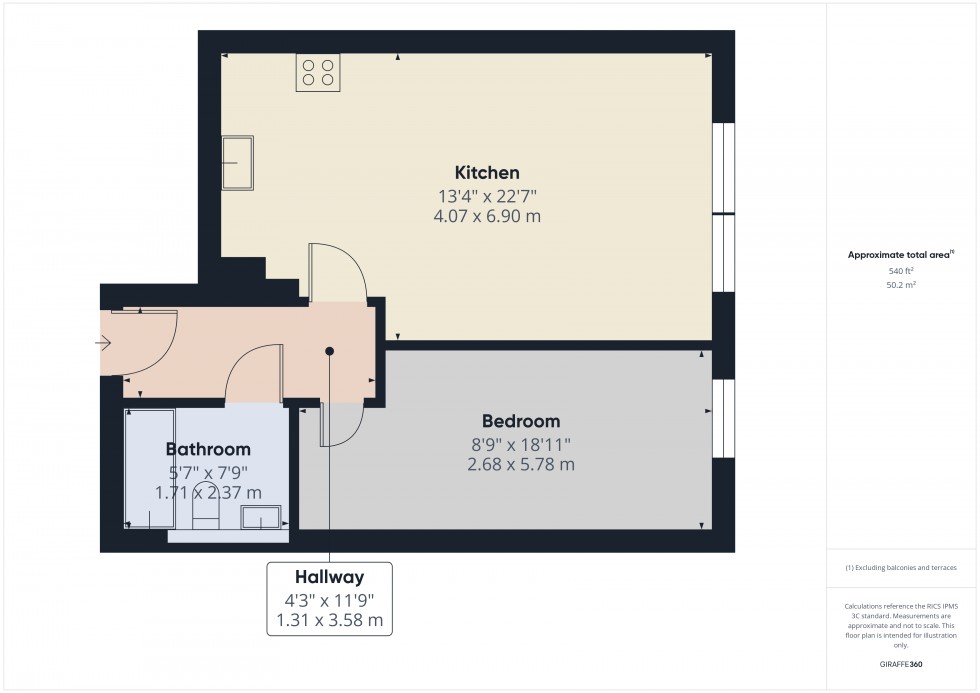Floorplan for The Causeway, Staines-Upon-Thames, TW18