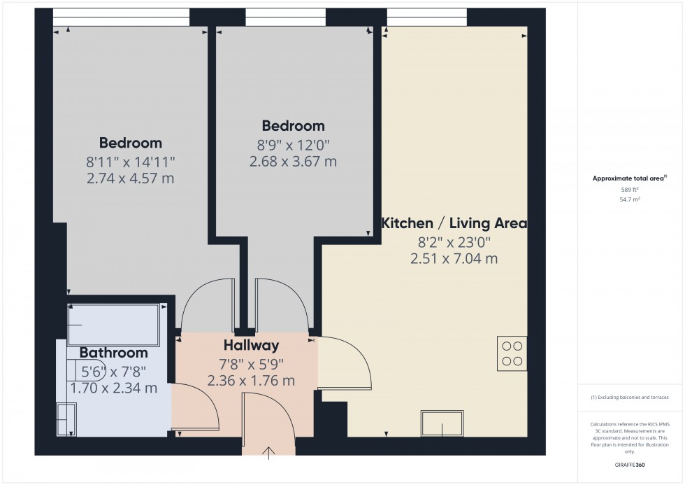 Floorplan for The Causeway, Staines-Upon-Thames, TW18