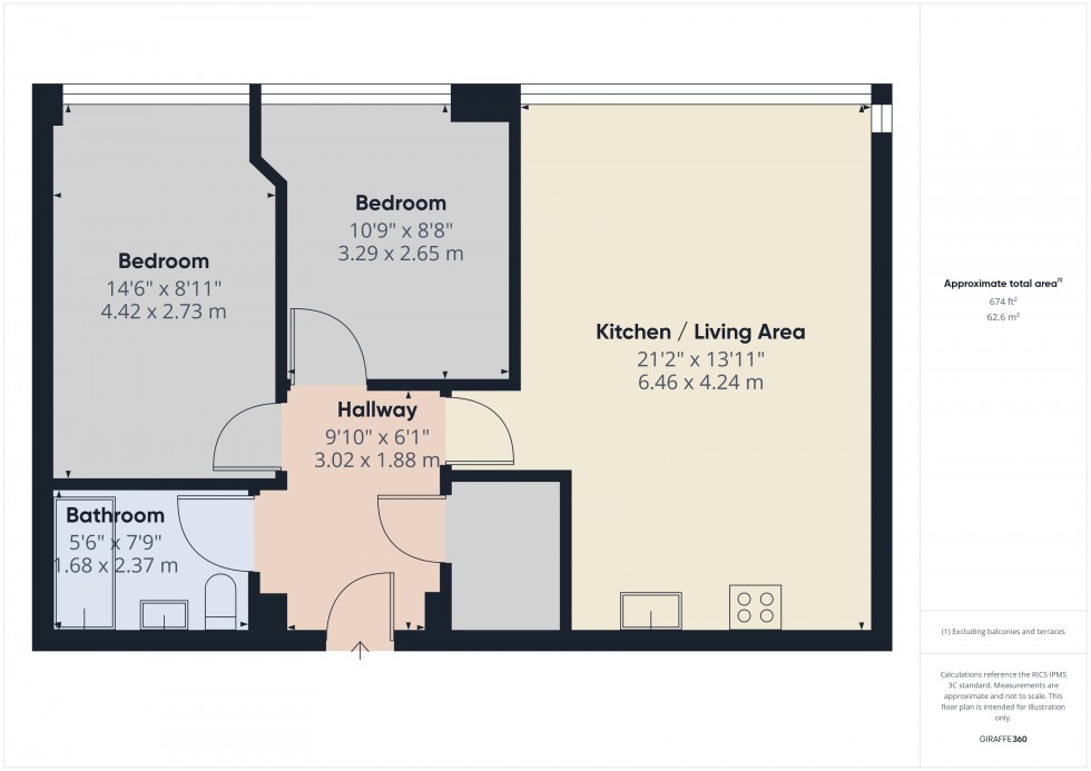 Floorplan for Ashford, , TW15