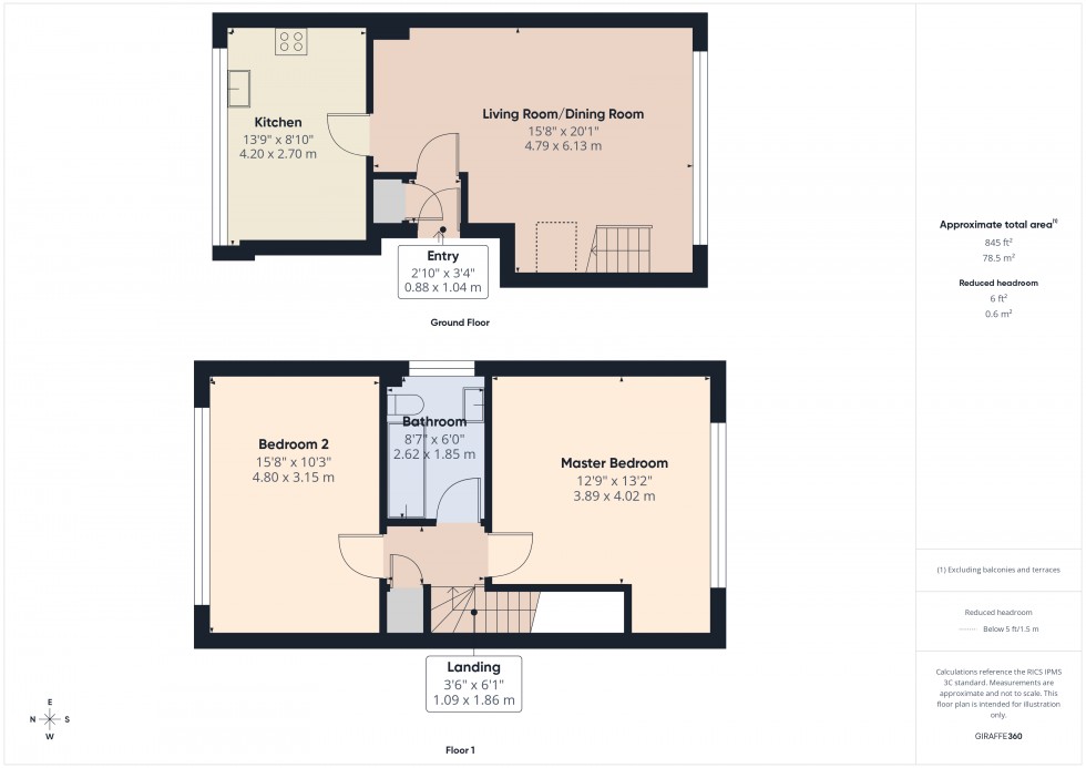 Floorplan for Ashford, Surrey, TW15