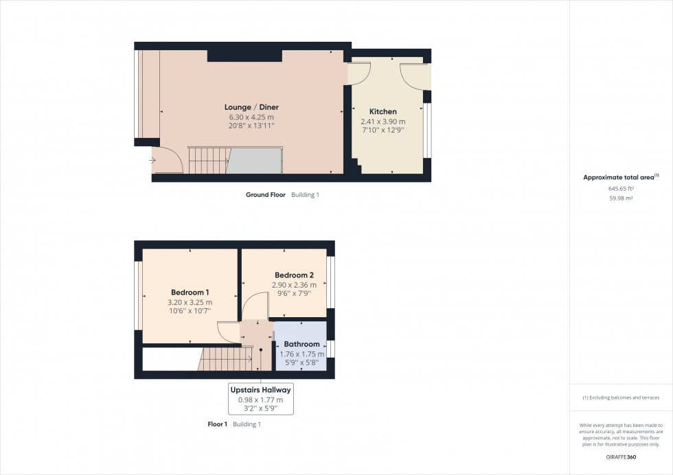 Floorplan for Feltham, , TW14