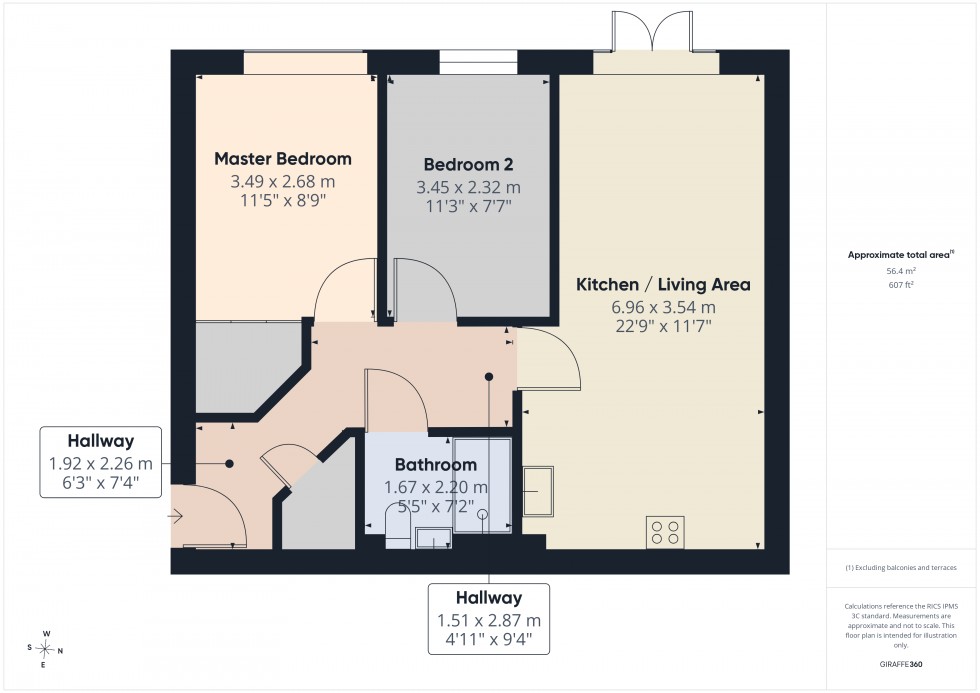 Floorplan for Ashford, Surrey, TW15