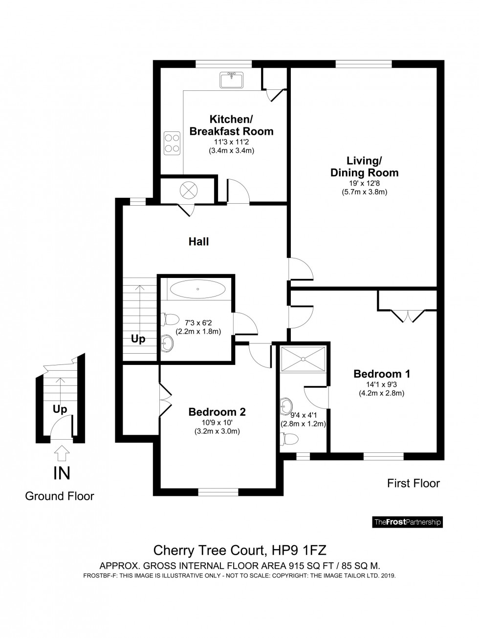 Floorplan for Cherry Tree Road, Beaconsfield, HP9