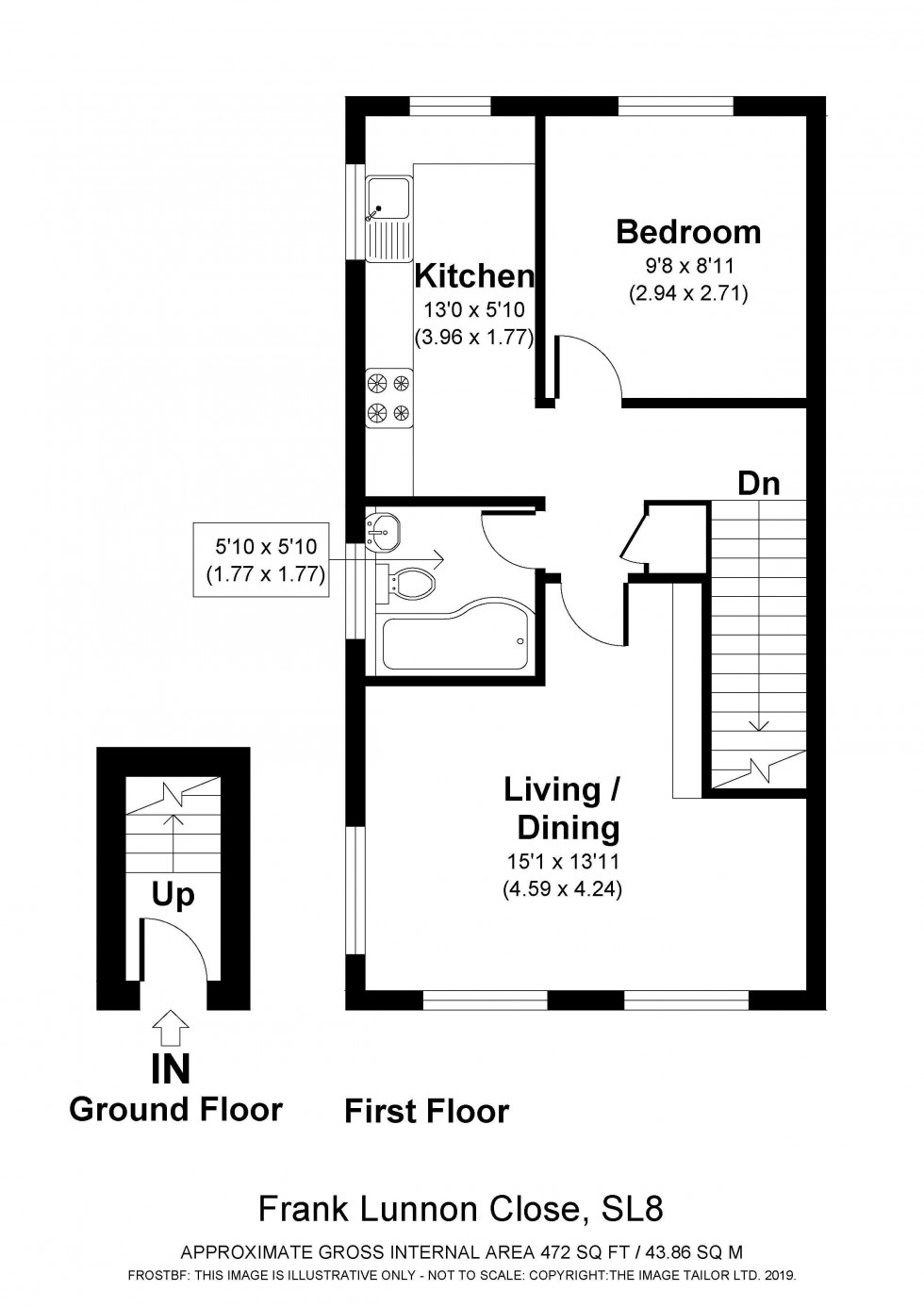 Floorplan for Bourne End, Buckinghamshire, SL8