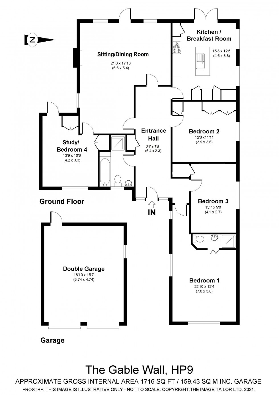 Floorplan for Beaconsfield, Buckinghamshire, HP9