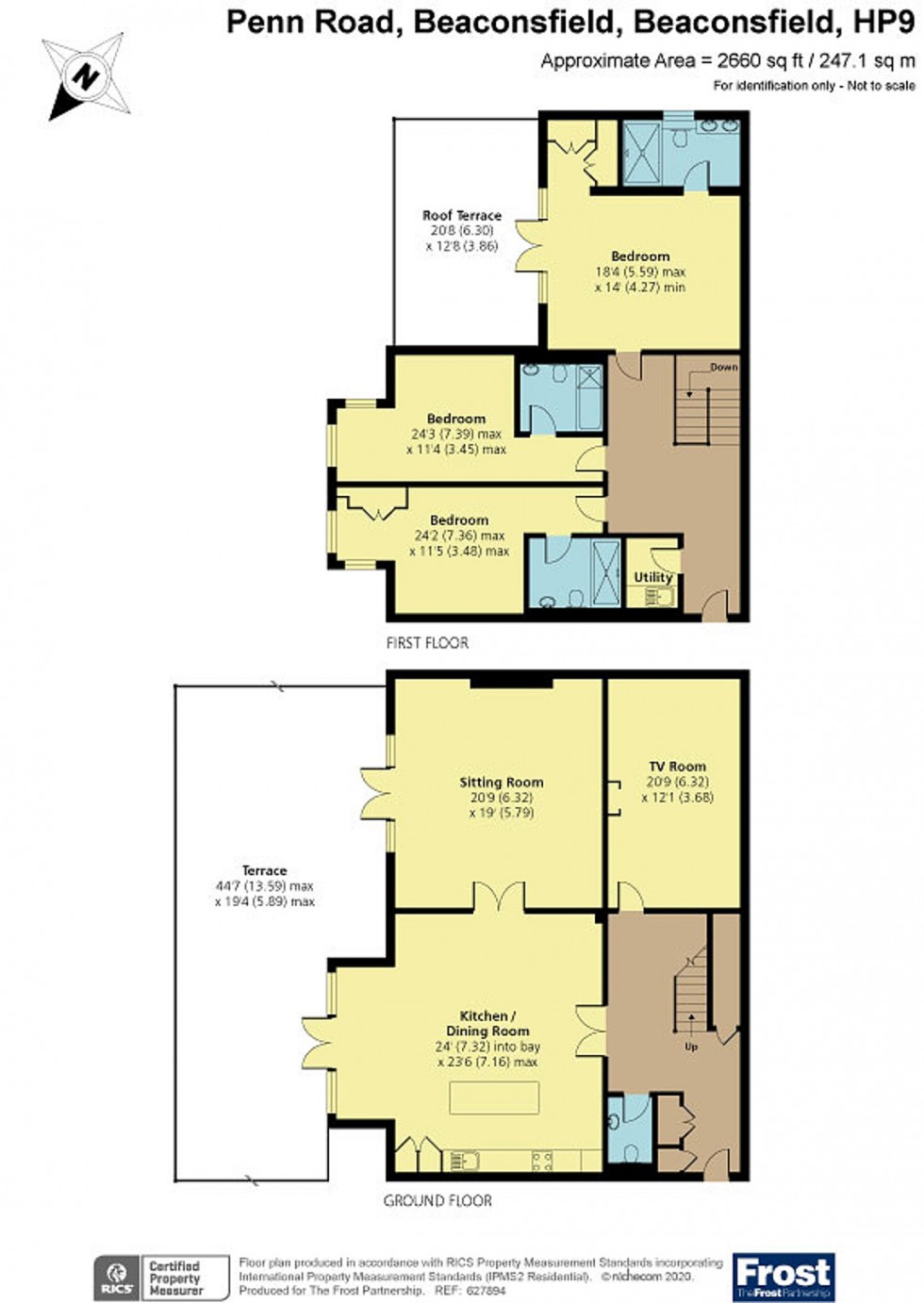 Floorplan for Penn Road, Beaconsfield, HP9