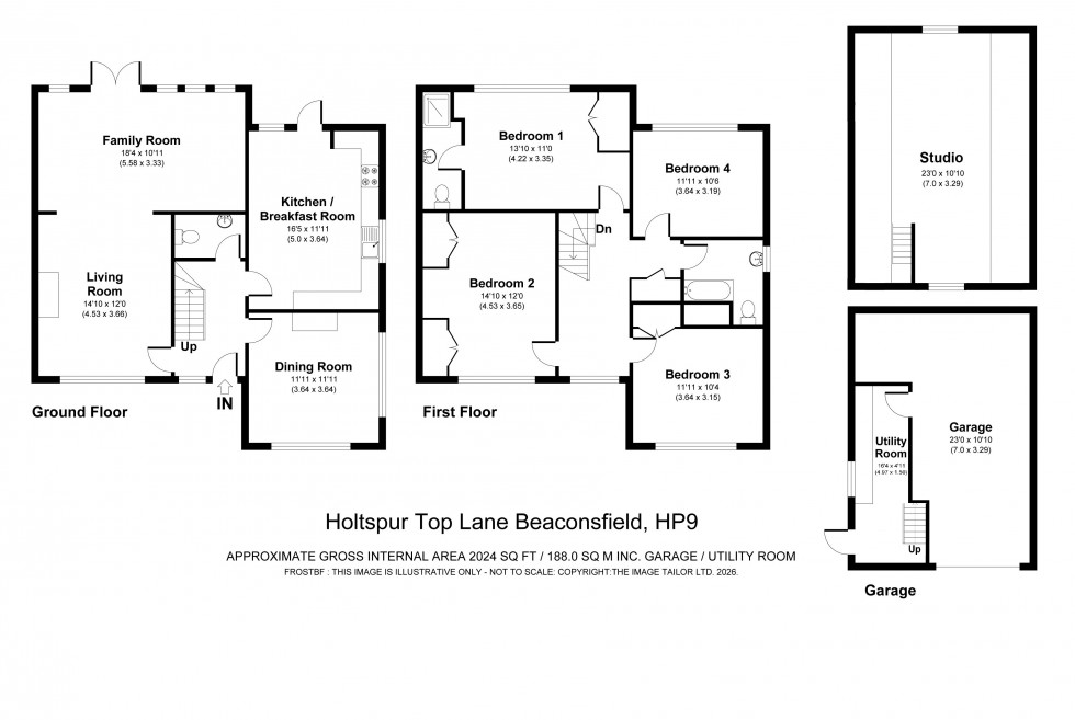 Floorplan for Beaconsfield, Buckinghamshire, HP9