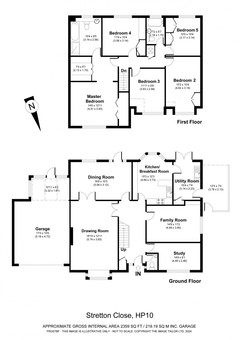 Floorplan for Penn, Buckinghamshire, HP10