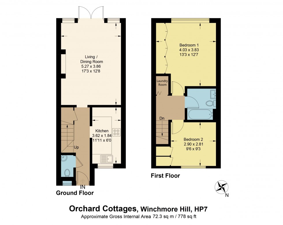 Floorplan for Winchmore Hill, Buckinghamshire, HP7