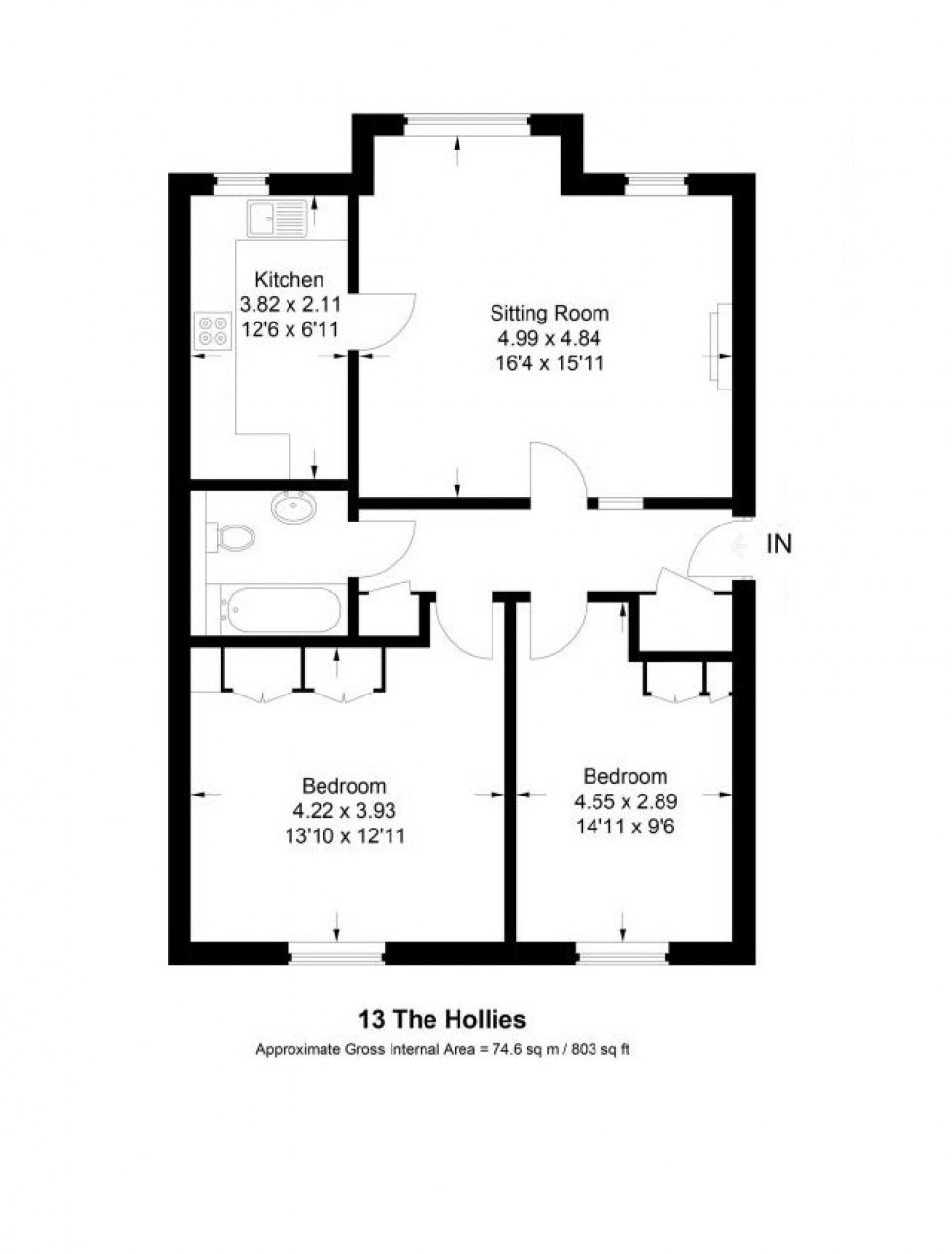 Floorplan for Beaconsfield, Buckinghamshire, HP9