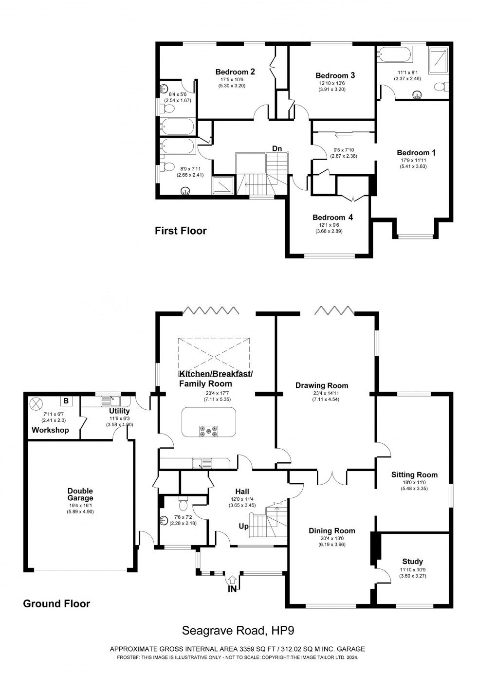 Floorplan for Beaconsfield, Buckinghamshire, HP9