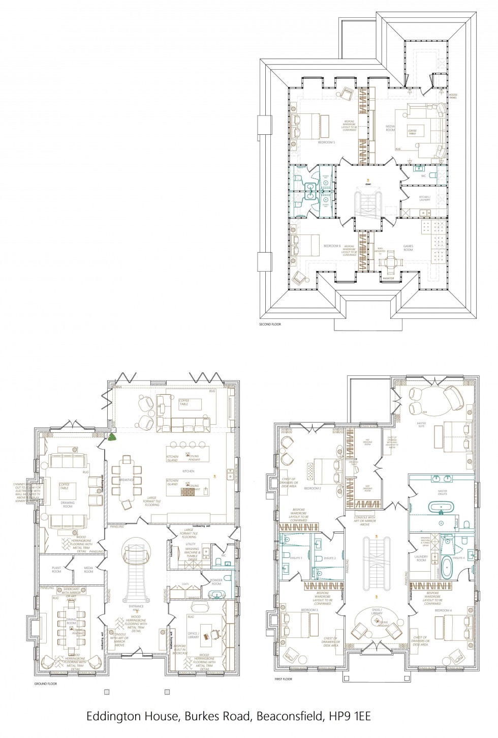 Floorplan for Beaconsfield, Buckinghamshire, HP9