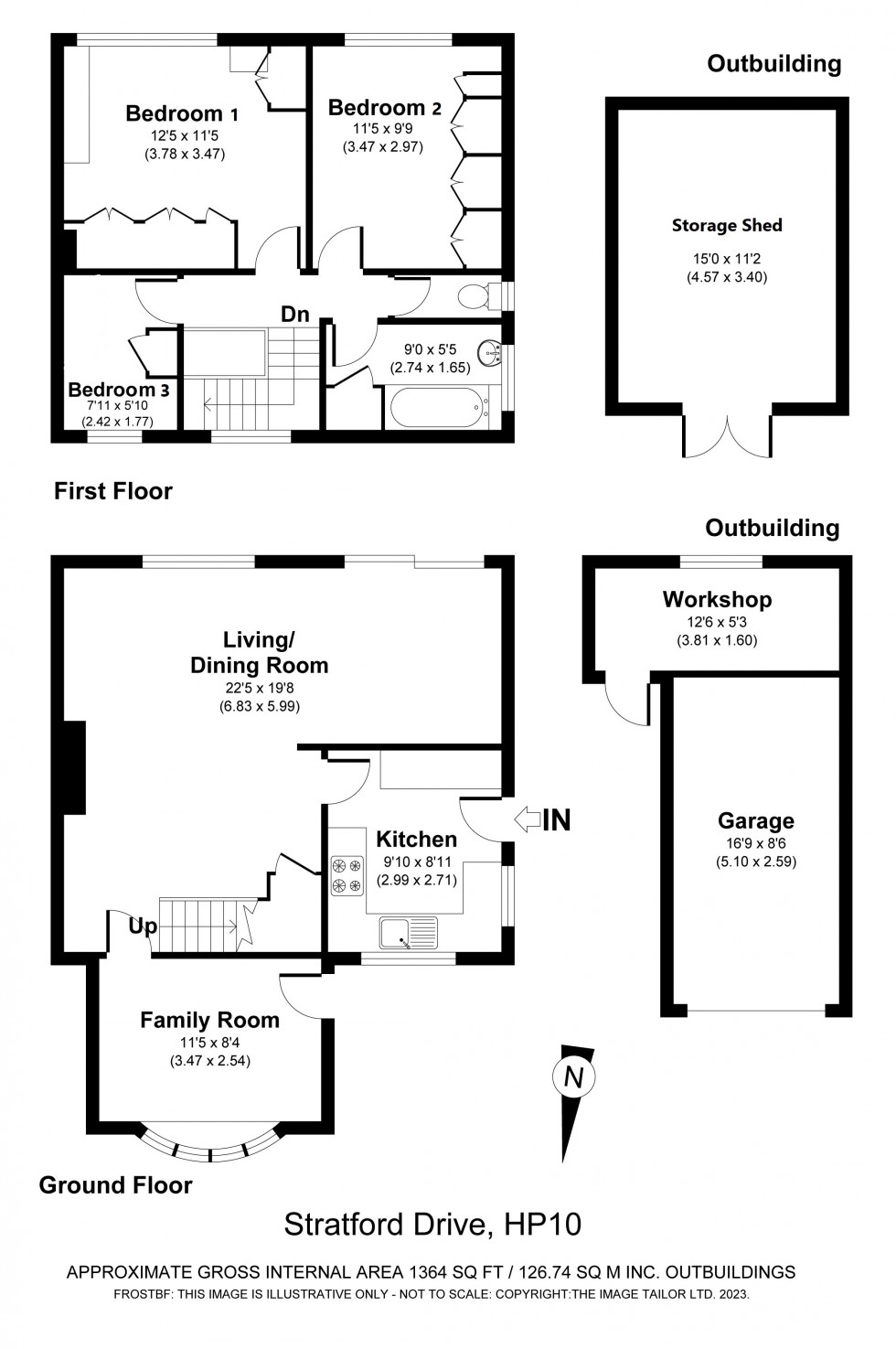 Floorplan for Wooburn Green, Buckinghamshire, HP10
