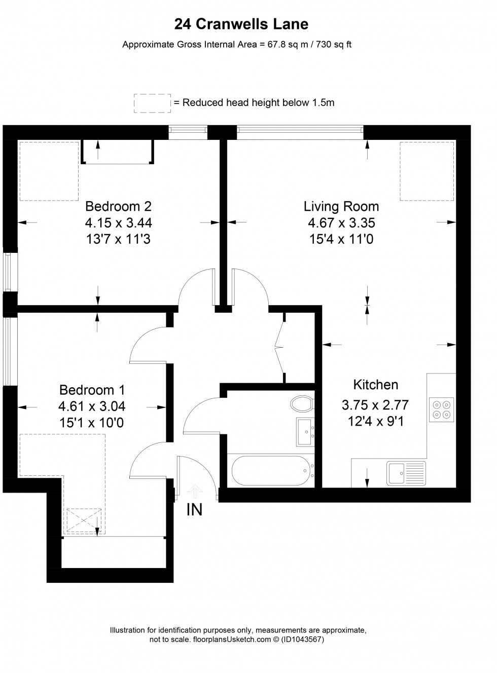 Floorplan for Farnham Common, Farnham Common, SL2