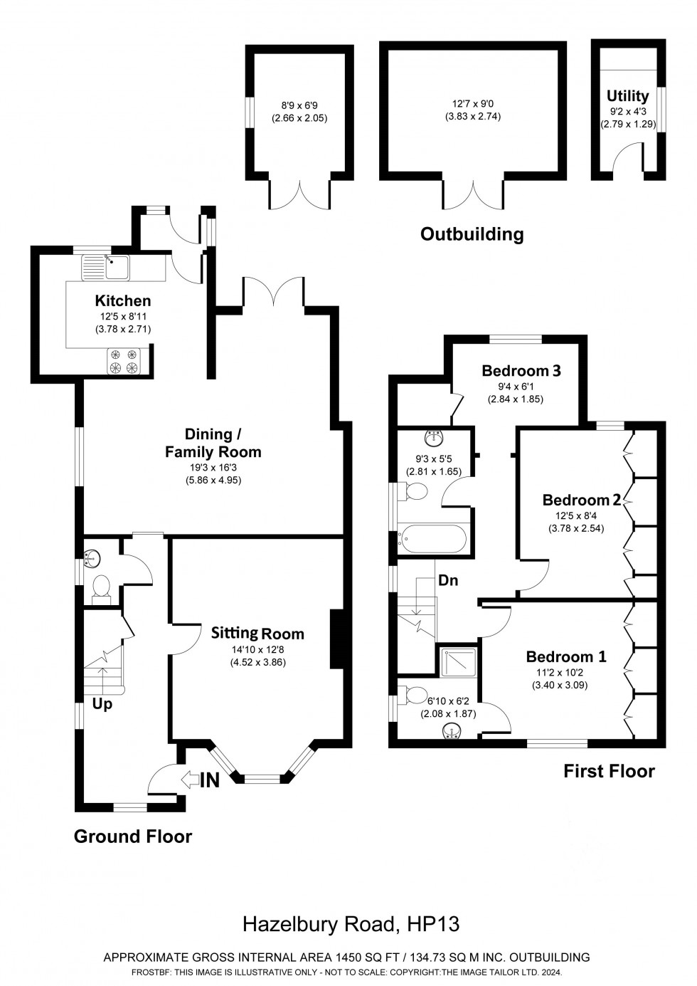 Floorplan for High Wycombe, Buckinghamshire, HP13