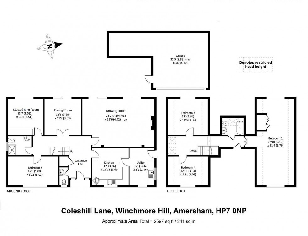 Floorplan for Winchmore Hill, Amersham, HP7