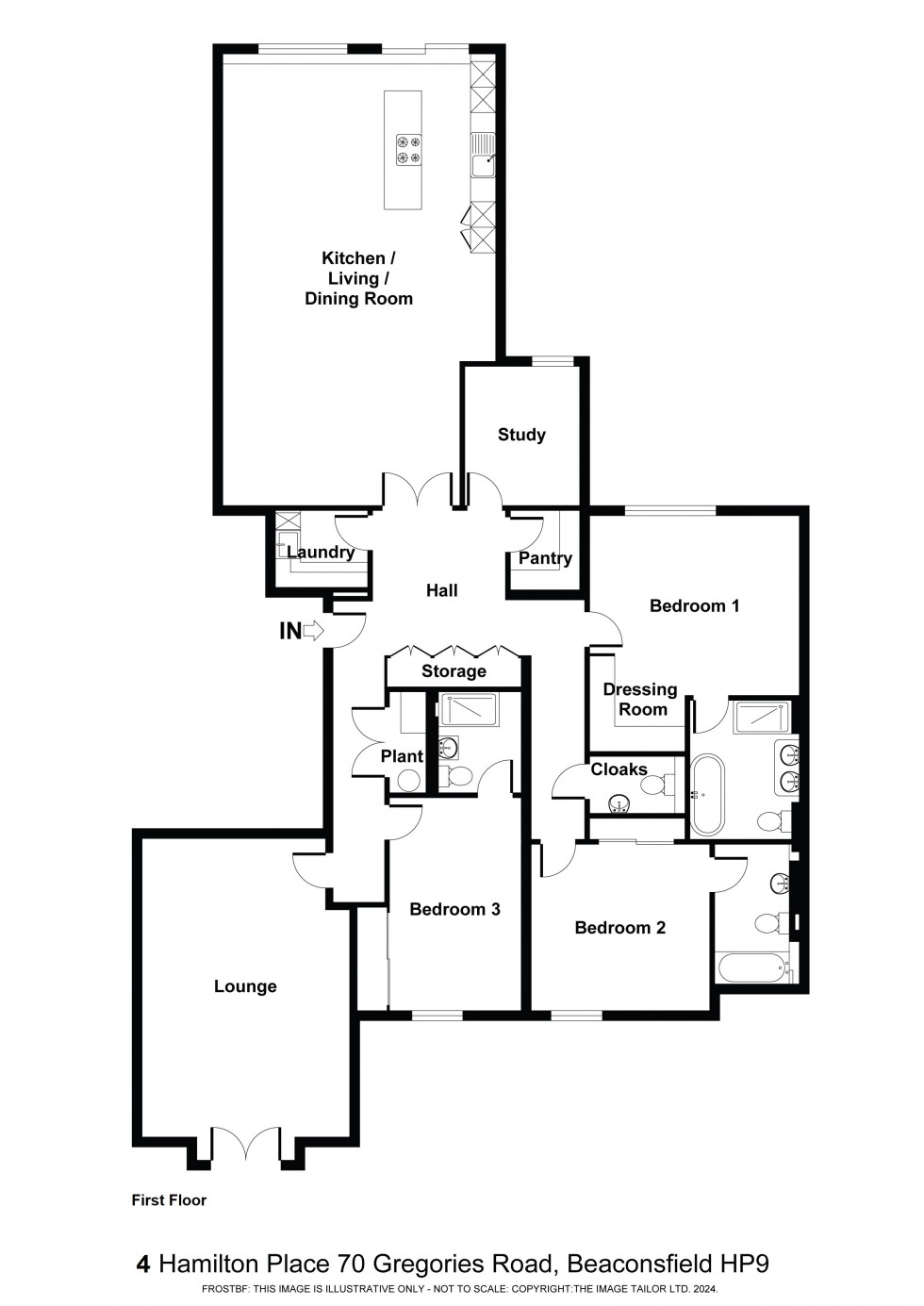 Floorplan for Beaconsfield, Buckinghamshire, HP9