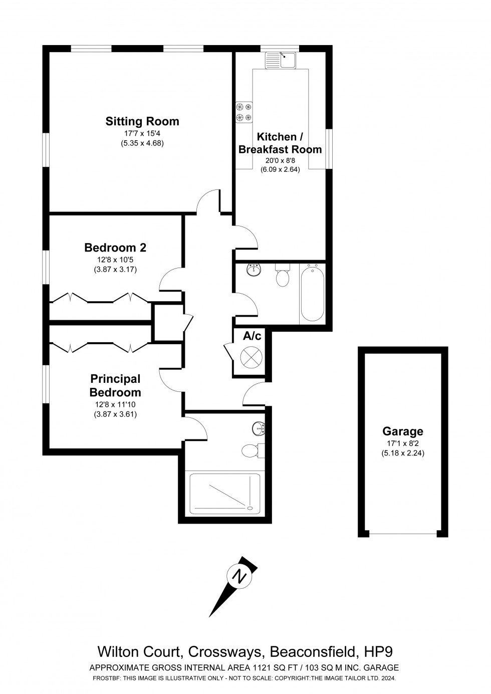 Floorplan for Beaconsfield, Buckinghamshire, HP9