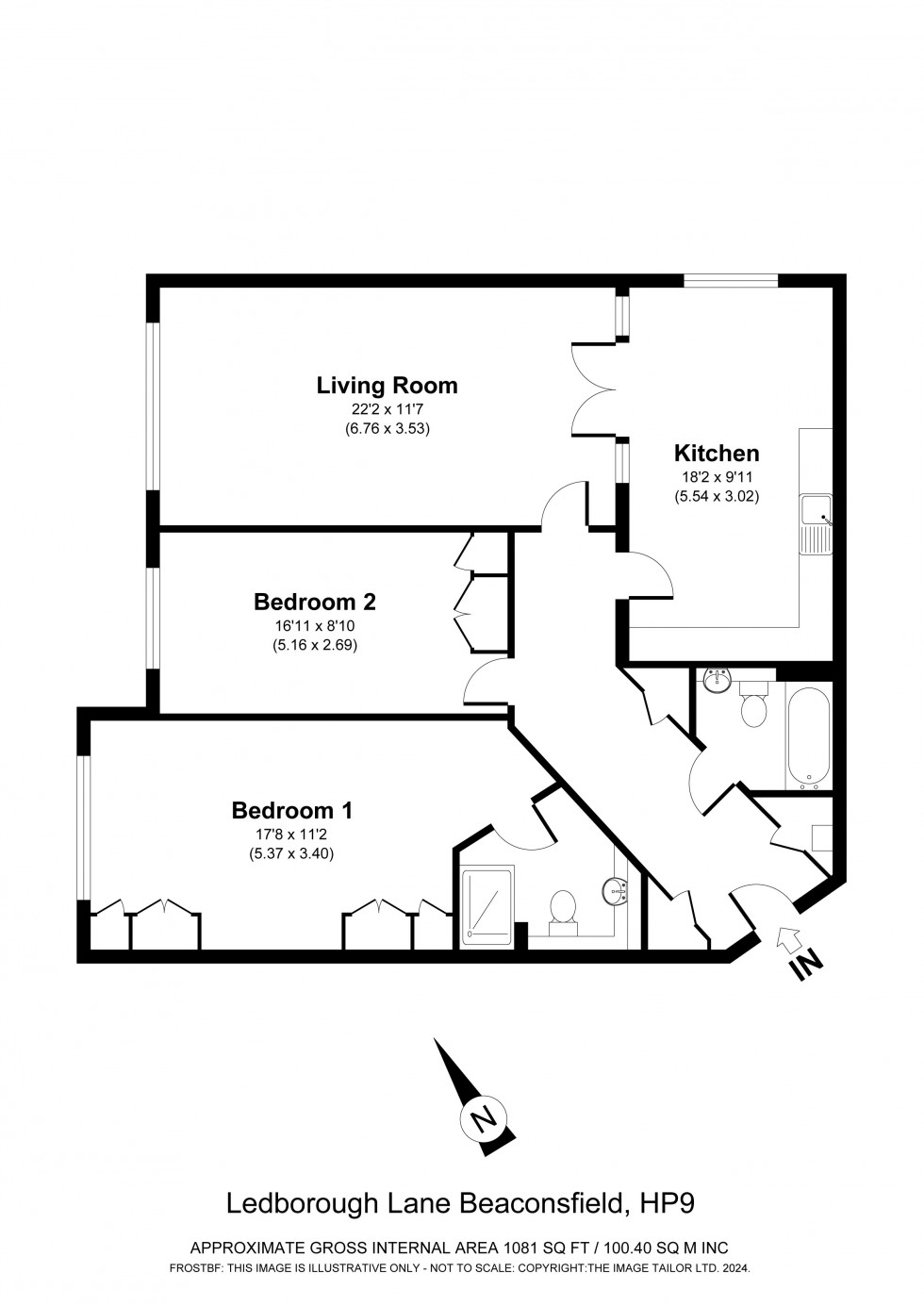 Floorplan for Beaconsfield, Buckinghamshire, HP9