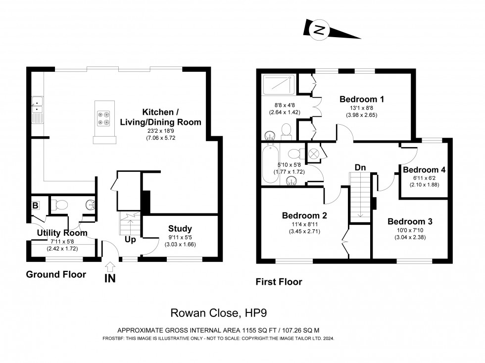 Floorplan for Beaconsfield, Buckinghamshire, HP9