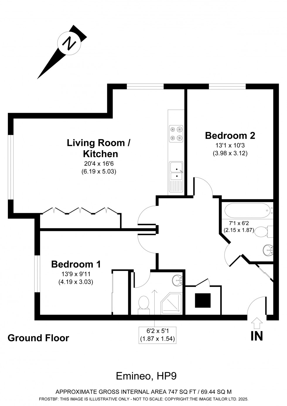 Floorplan for Beaconsfield, Buckinghamshire, HP9