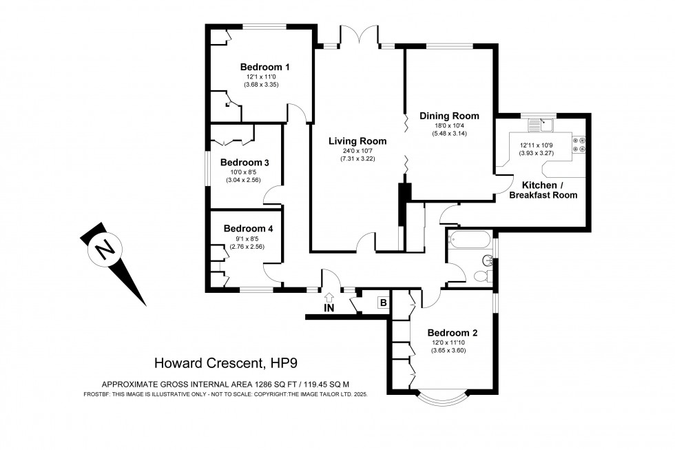 Floorplan for Seer Green, Beaconsfield, HP9