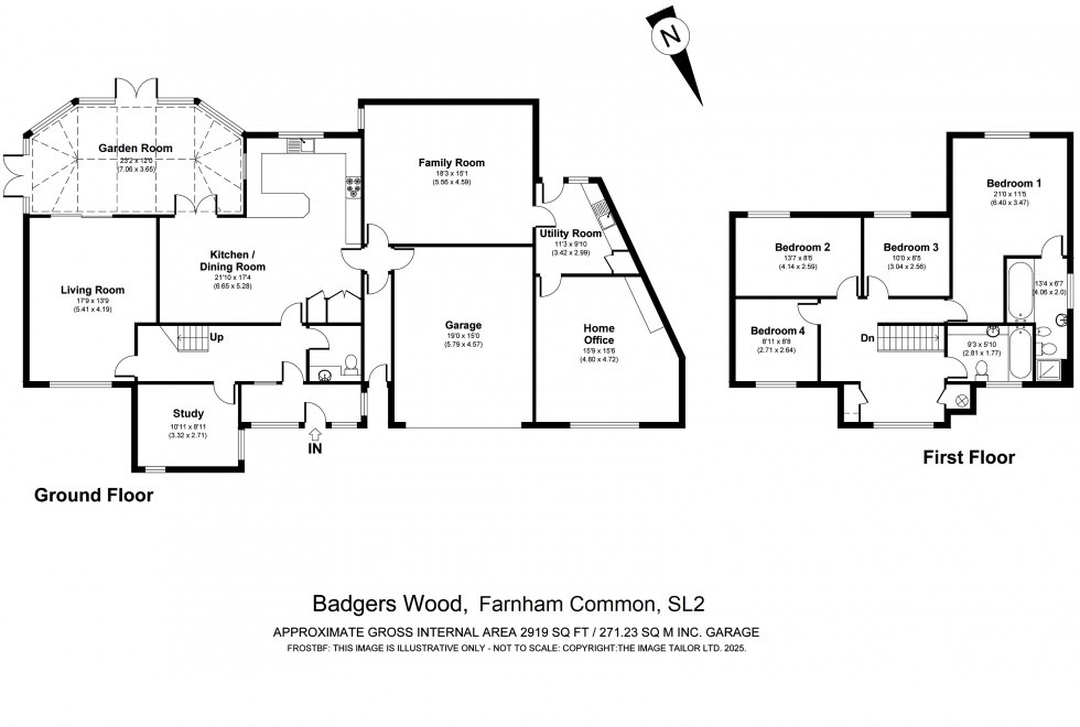Floorplan for Farnham Common, Buckinghamshire, SL2