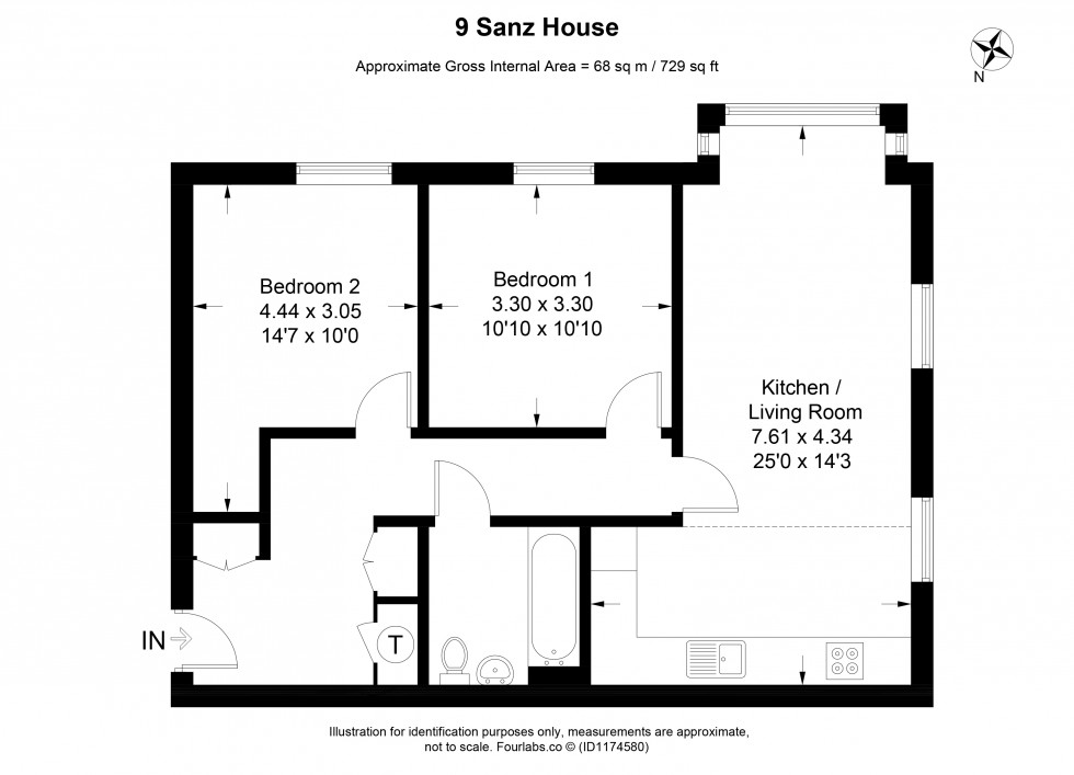 Floorplan for Beaconsfield, Buckinghamshire, HP9