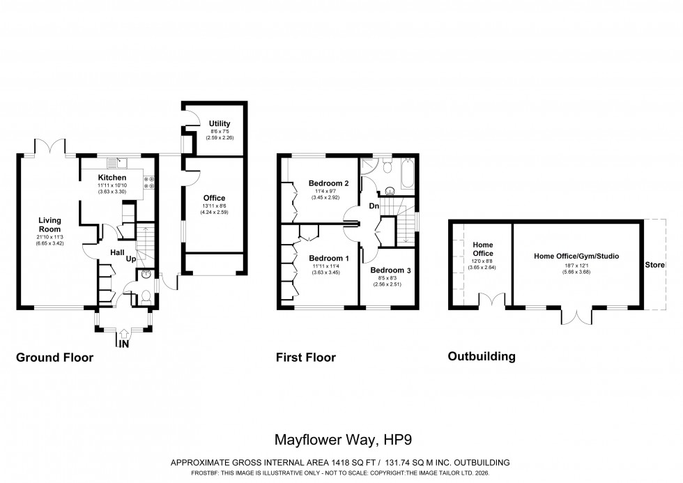 Floorplan for Beaconsfield, Buckinghamshire, HP9
