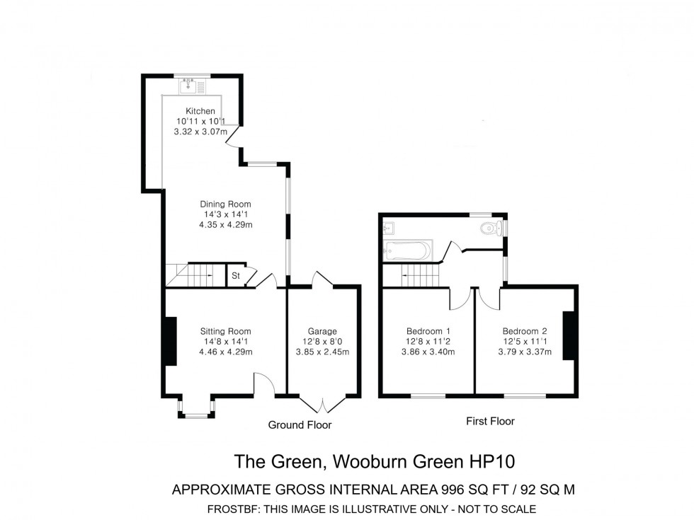 Floorplan for Wooburn Green, Wooburn Green, HP10