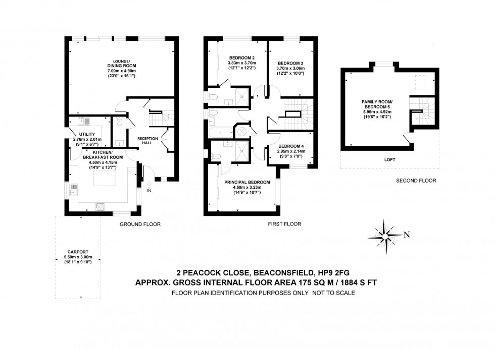 Floorplan for Beaconsfield, Buckinghamshire, HP9