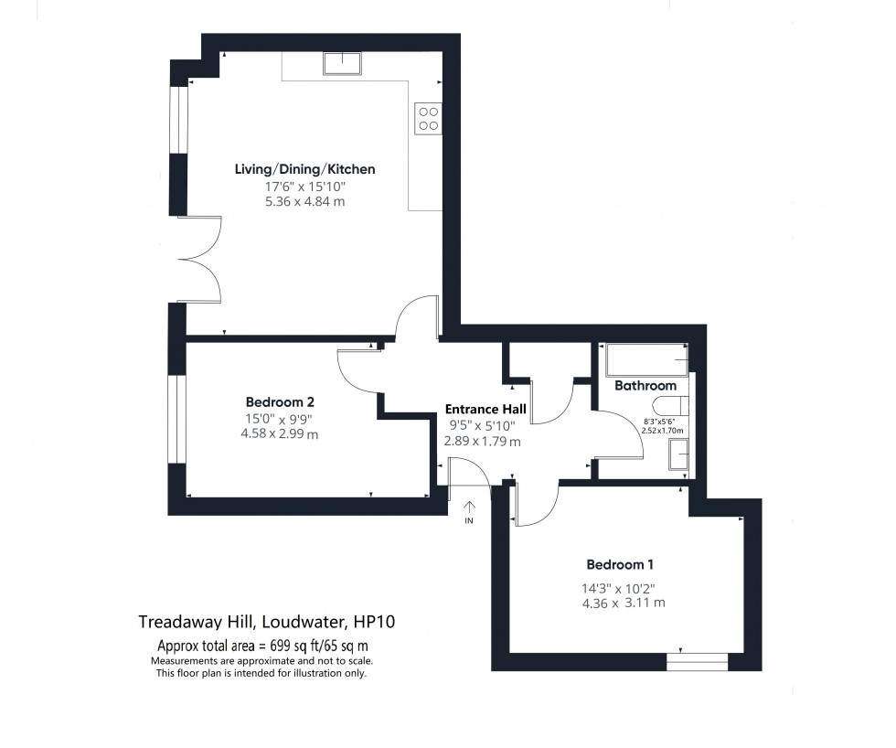 Floorplan for Loudwater, Buckinghamshire, HP10