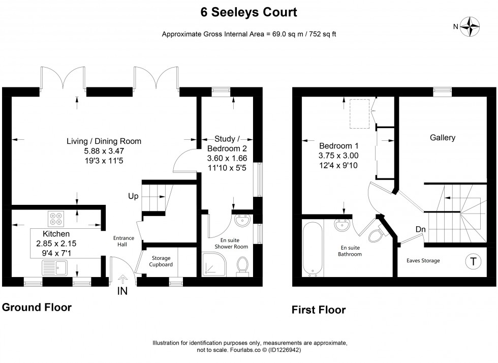 Floorplan for Orchard Close, Beaconsfield, HP9