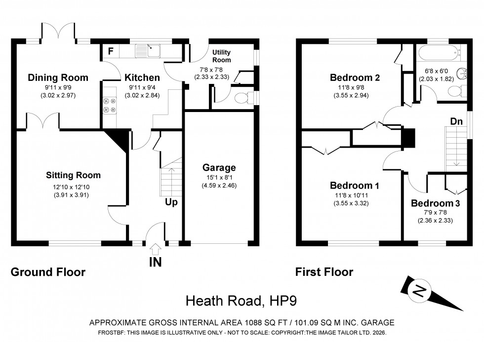 Floorplan for Beaconsfield, Buckinghamshire, HP9