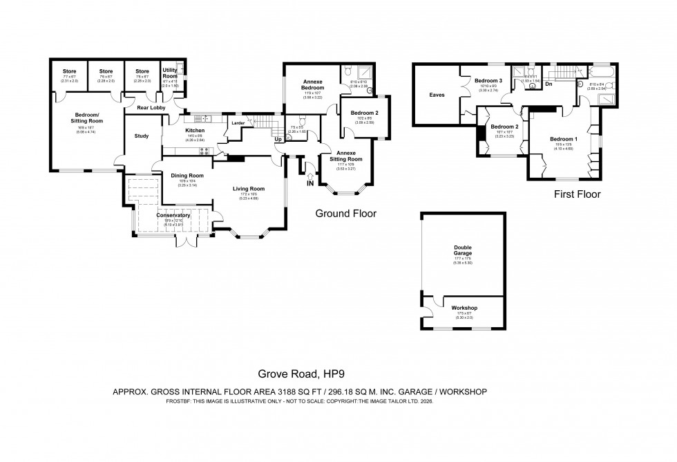 Floorplan for Beaconsfield, Buckinghamshire, HP9