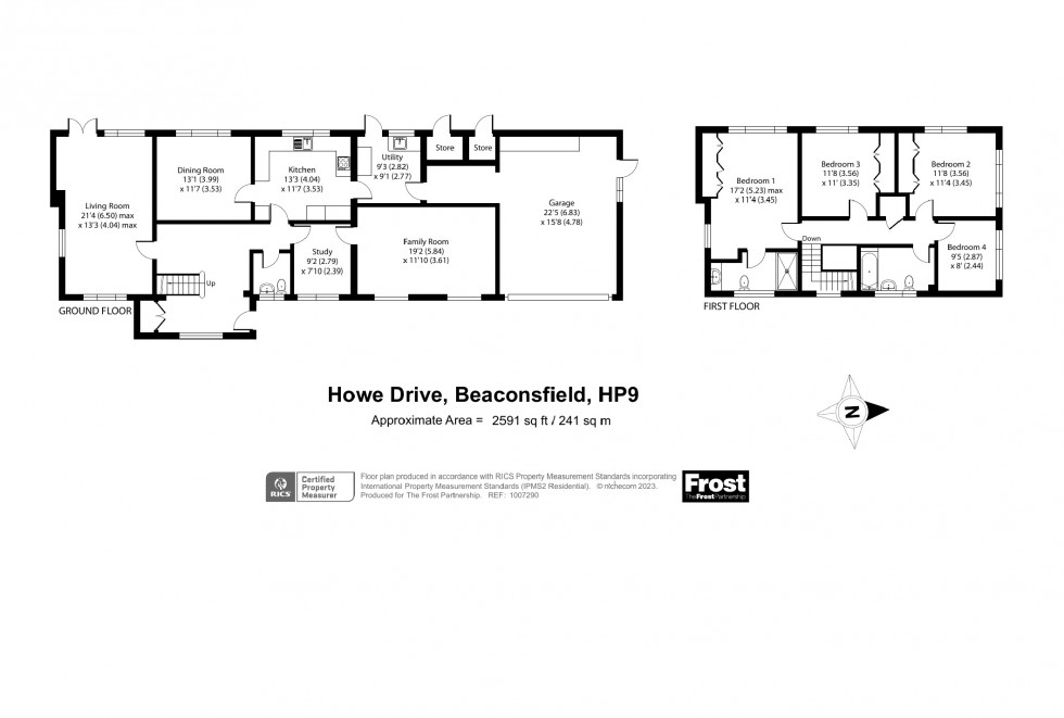 Floorplan for Beaconsfield, Buckinghamshire, HP9