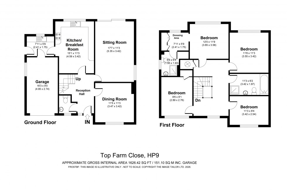 Floorplan for Beaconsfield, Buckinghamshire, HP9