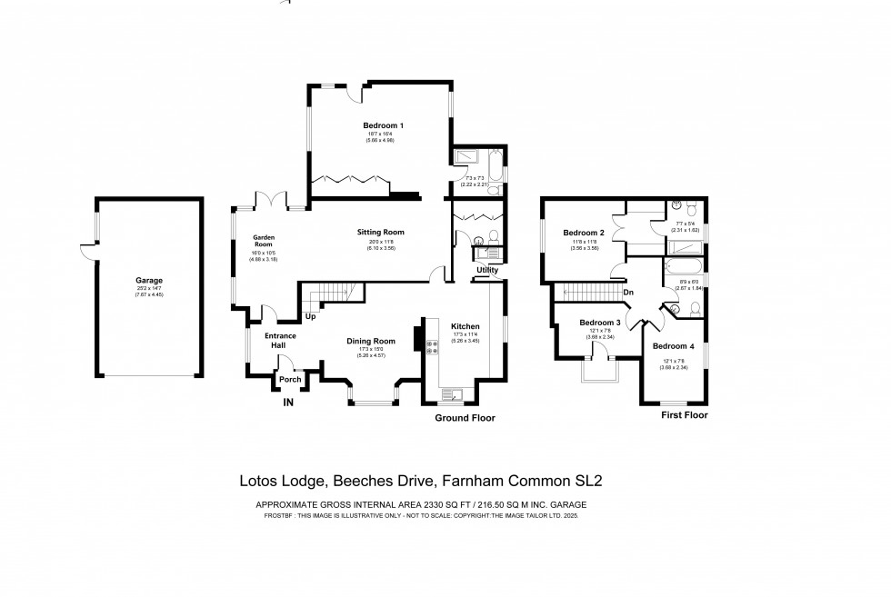 Floorplan for Farnham Common, Farnham Common, SL2