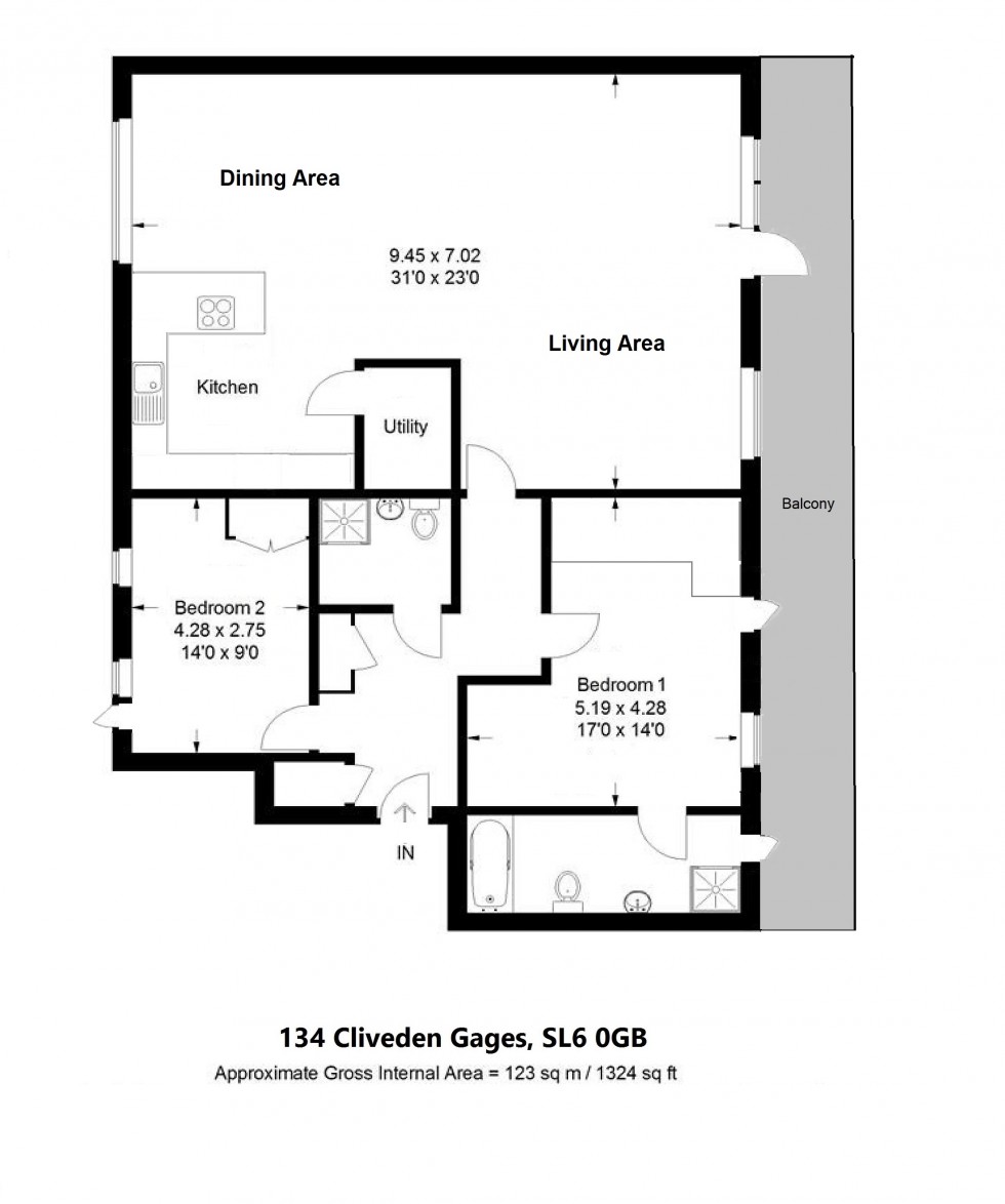 Floorplan for Taplow, Maidenhead, SL6