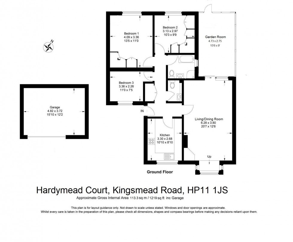 Floorplan for Loudwater, Buckinghamshire, HP11
