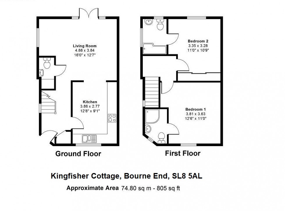 Floorplan for Bourne End, Buckinghamshire, SL8
