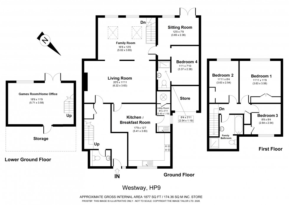 Floorplan for Beaconsfield, Buckinghamshire, HP9
