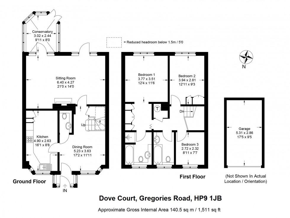 Floorplan for Beaconsfield, Buckinghamshire, HP9