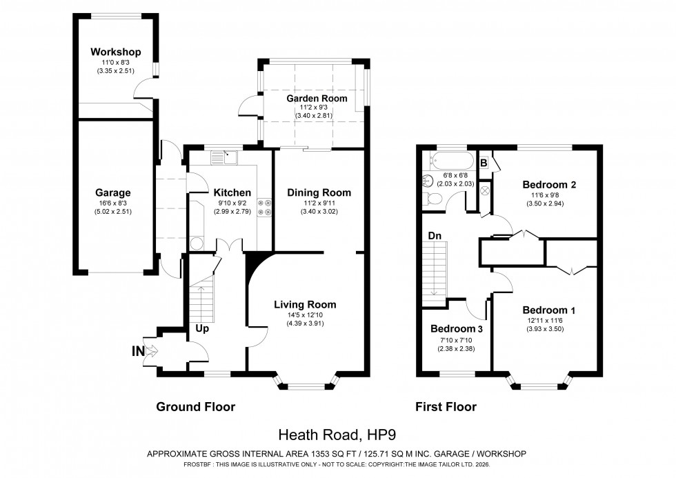 Floorplan for Beaconsfield, Buckinghamshire, HP9